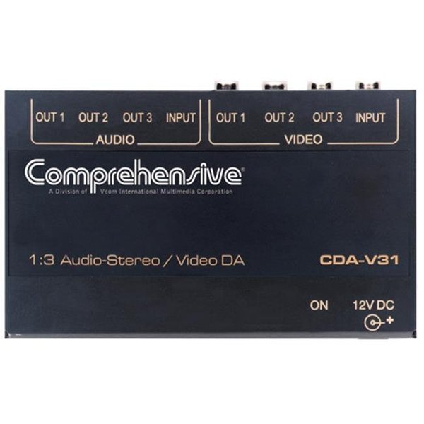 Comprehensive Comprehensive 1x3 Composite Video-Stereo Audio DA CDA-V31